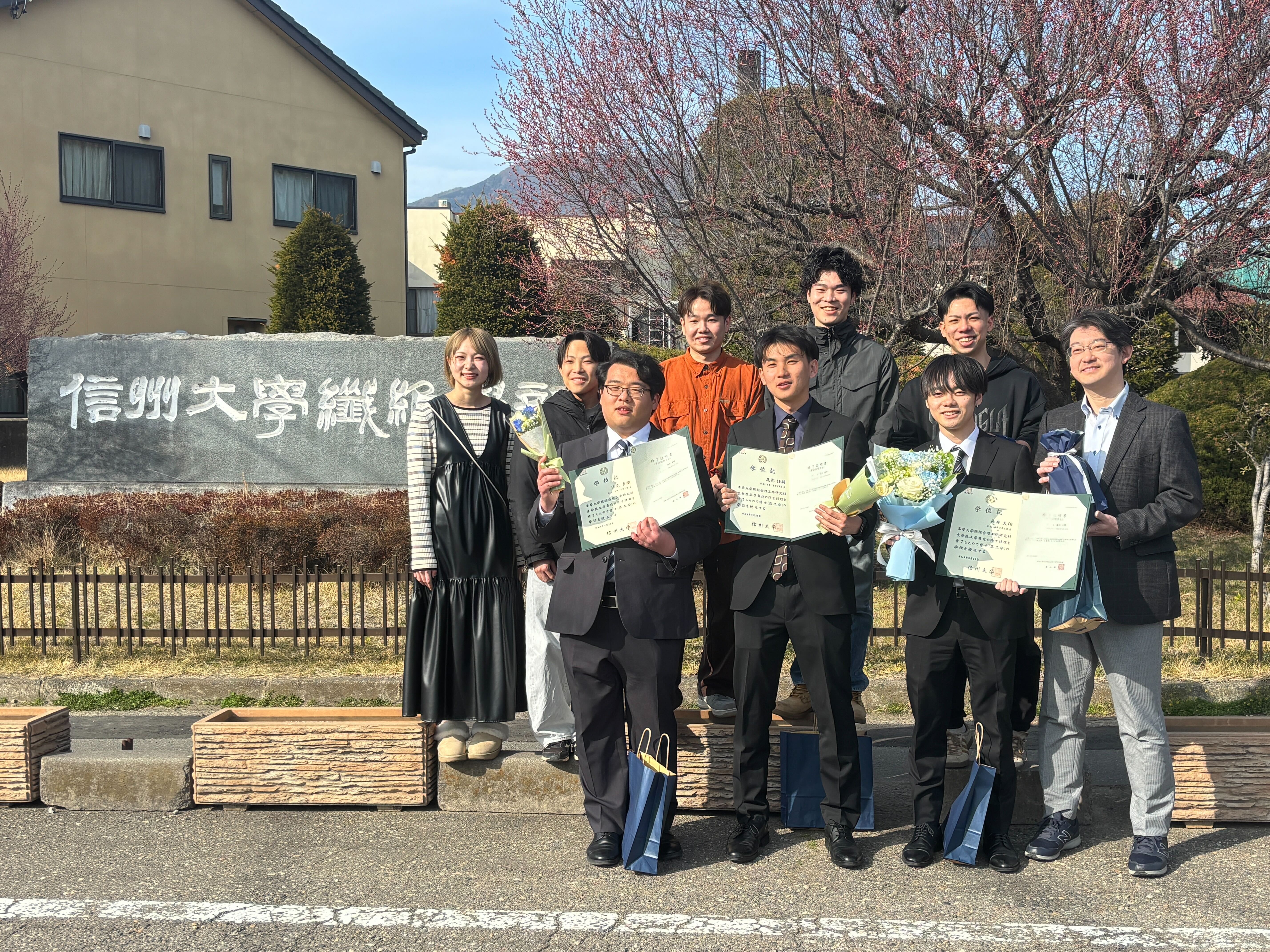 ２０２５年度卒業式にて