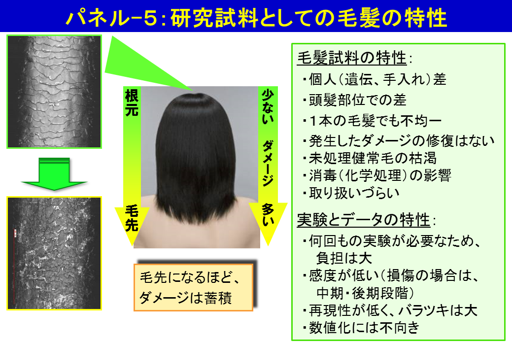 パネル-5:研究試料としての毛髪の特性